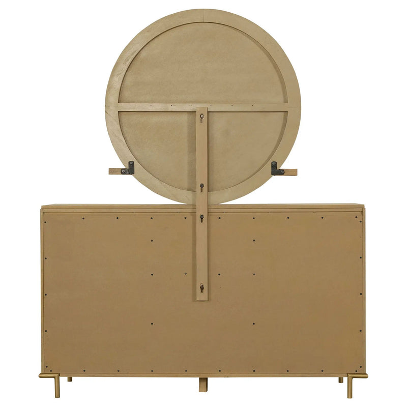 Arini 8-drawer Dresser with Mirror Sand Wash by Unique Piece Furniture