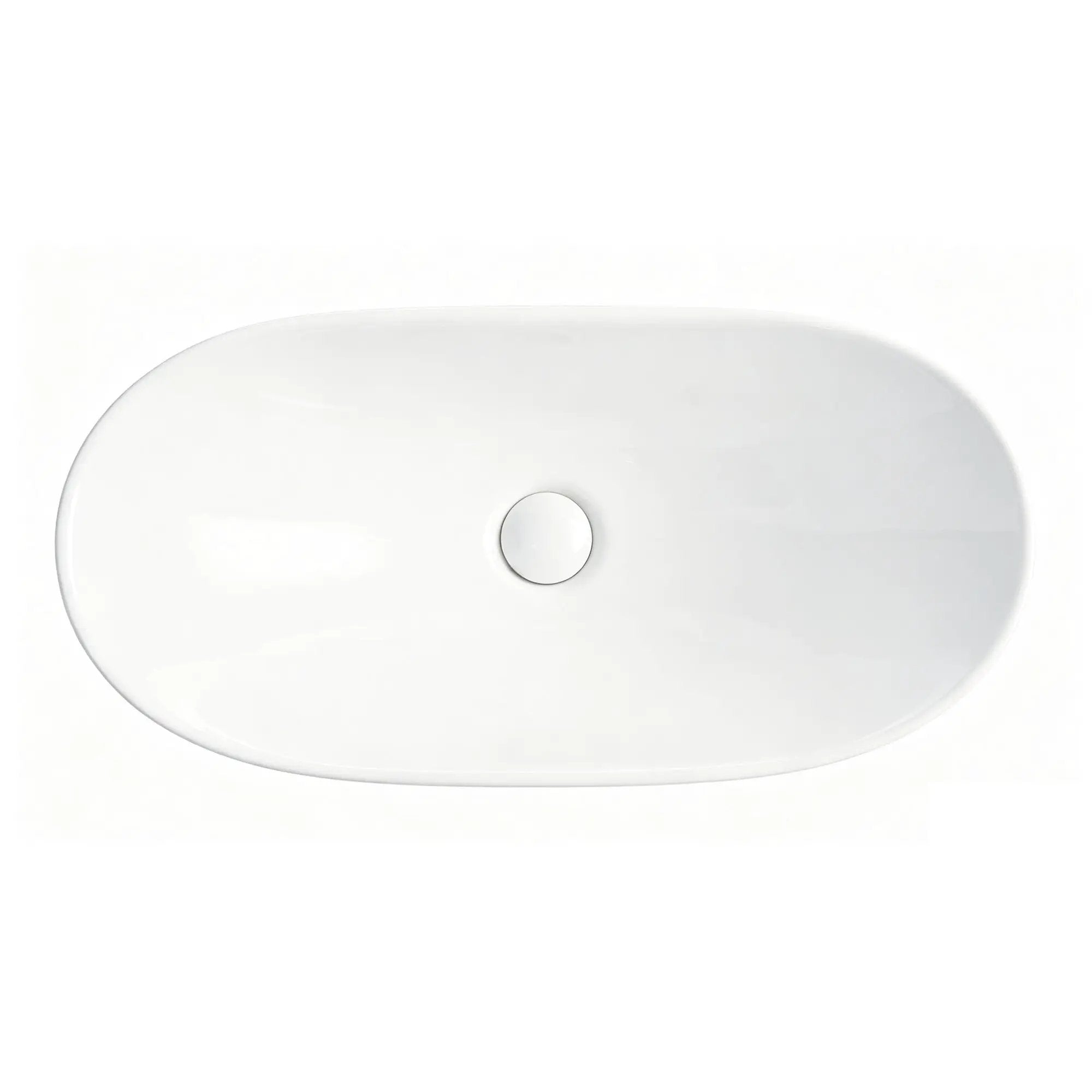 White Oval Ceramic Vessel Sink by HouseOfZazla