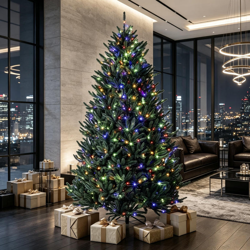 Prelit Colorado Christmas Tree with Built-In Lights - Green, photo 7 of 9