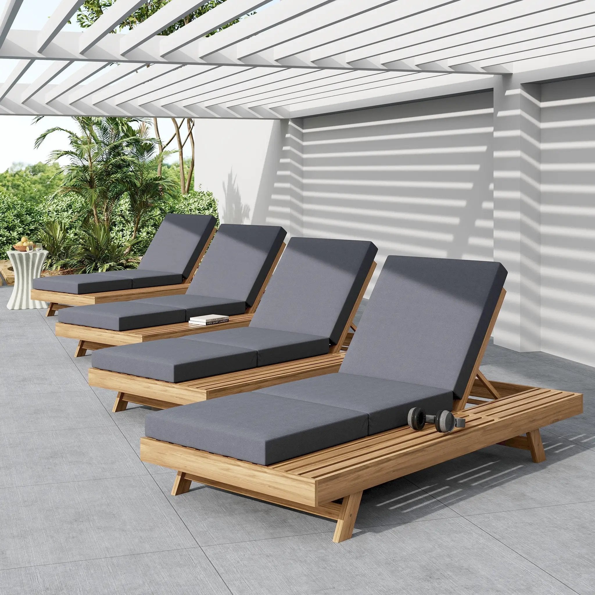 Lounge Chaise Set with Space Available on One Side by HouseOfZazla