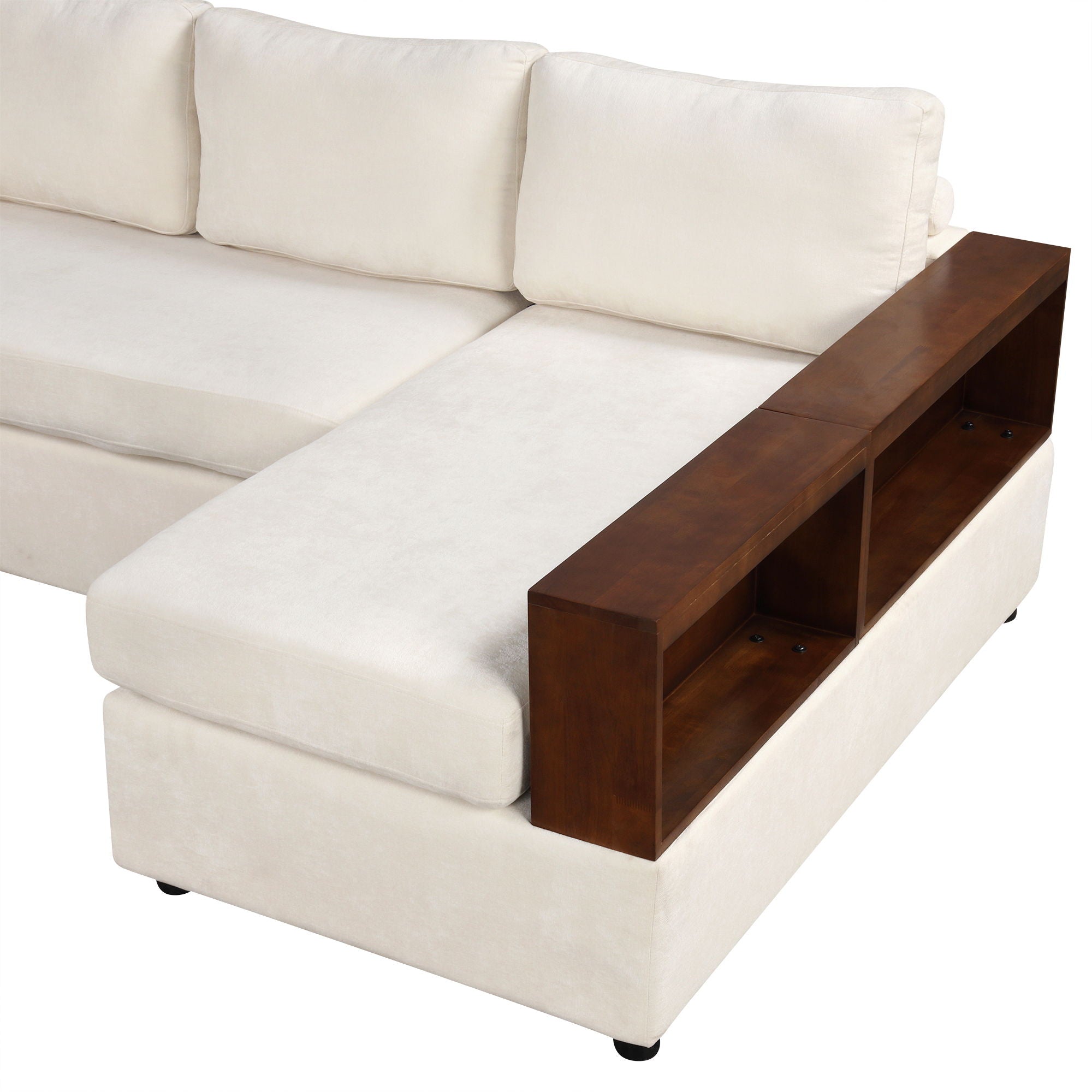 Sectional Sofa Upholstered Sofa Couch With Reversible Armrests For Living Room by HouseOfZazla