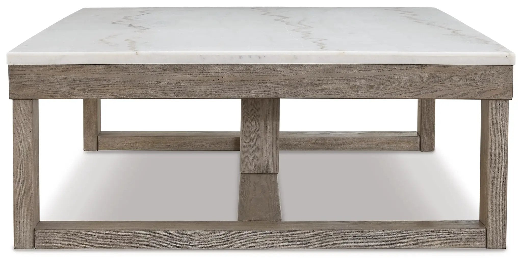 Loyaska - Rectangular Cocktail Table - Brown / Ivory by Unique Piece Furniture