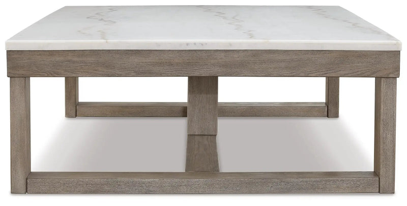 Loyaska - Rectangular Cocktail Table - Brown / Ivory by Unique Piece Furniture