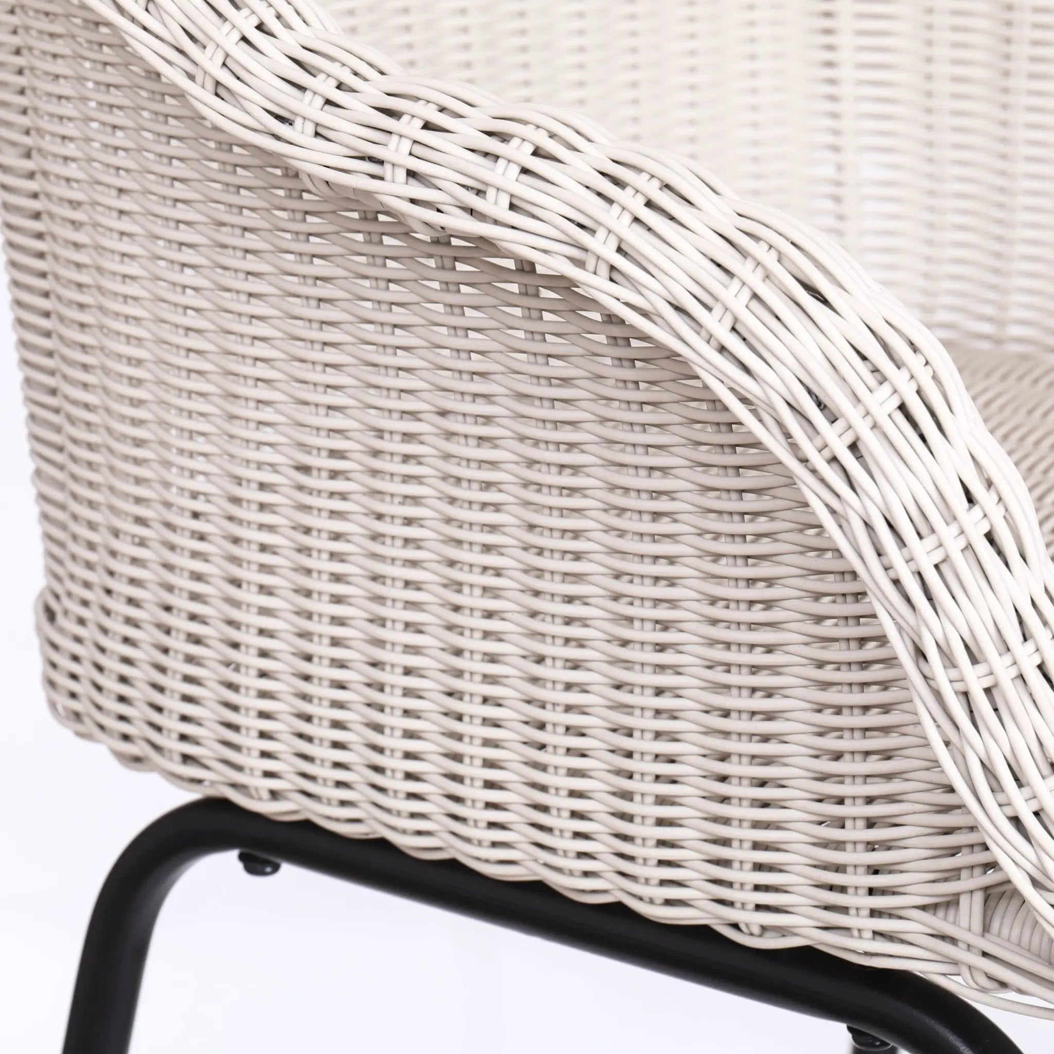 Ladd Outdoor Metal Wicker Barstool Set of 2 - Light Gray by HouseOfZazla