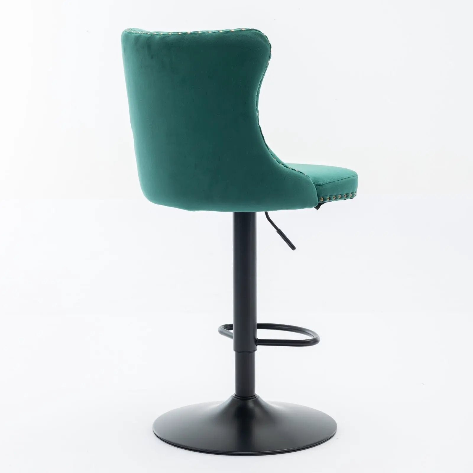 Swivel Barstools Adjusatble Seat Height, Modern Upholstered Bar Stools With Backs Comfortable Tufted For Home Pub And Kitchen Island (Set of 2) by Unique Piece Furniture