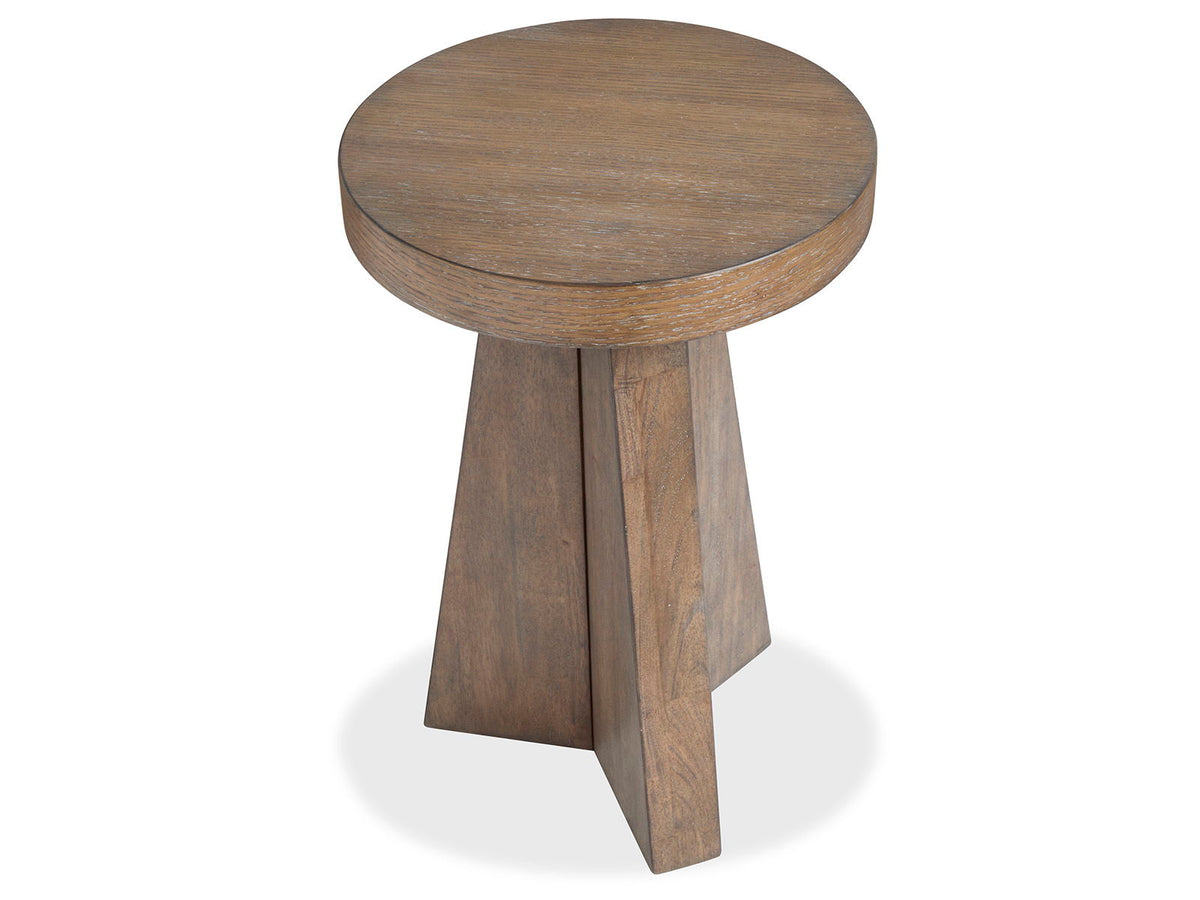 Lansbury - Round Accent End Table - Antique Wheat, photo 6 of 6
