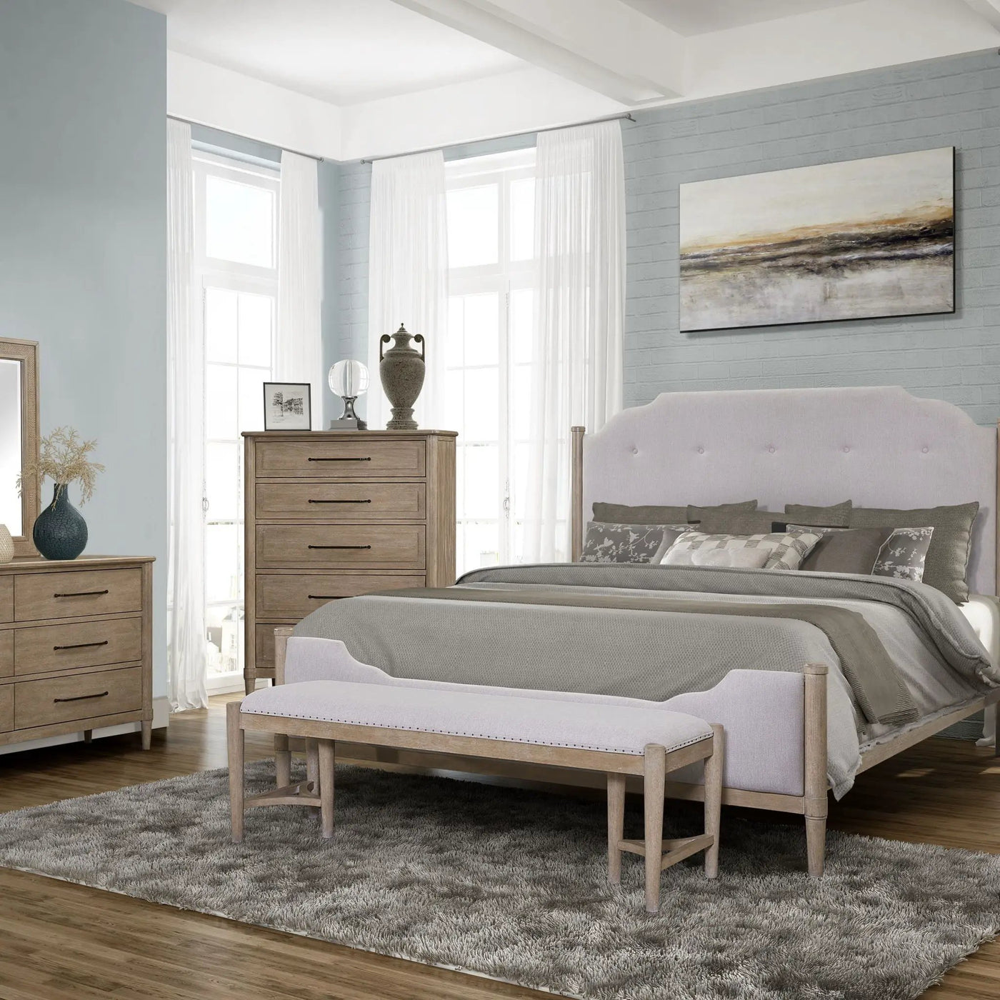 Open Nightstand With 2 Drawers by HouseOfZazla