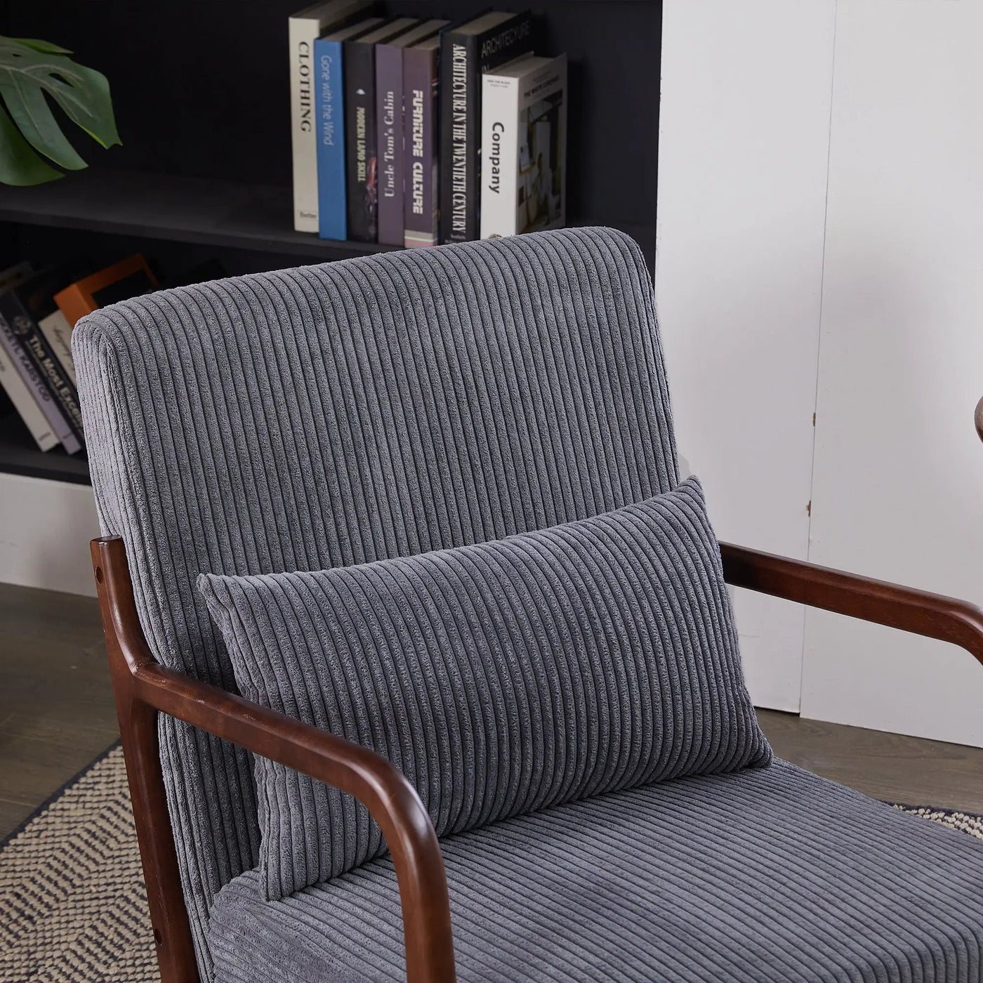 Accent Chair With Pillow And Wood Frame by HouseOfZazla