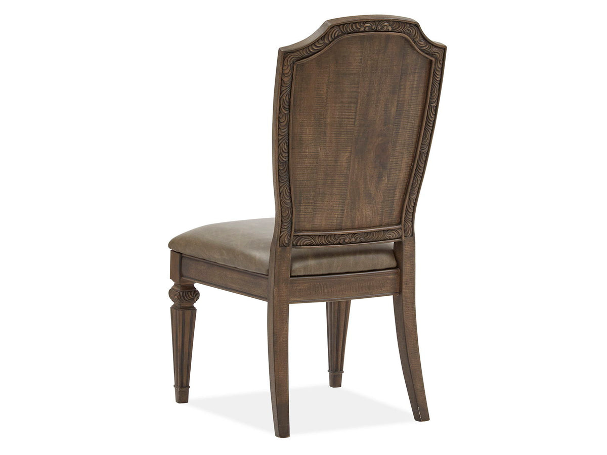 Durango - Wood Dining Side Chair With Upholstered Seat and Back (Set of 2) - Willadeene Brown, photo 6 of 7