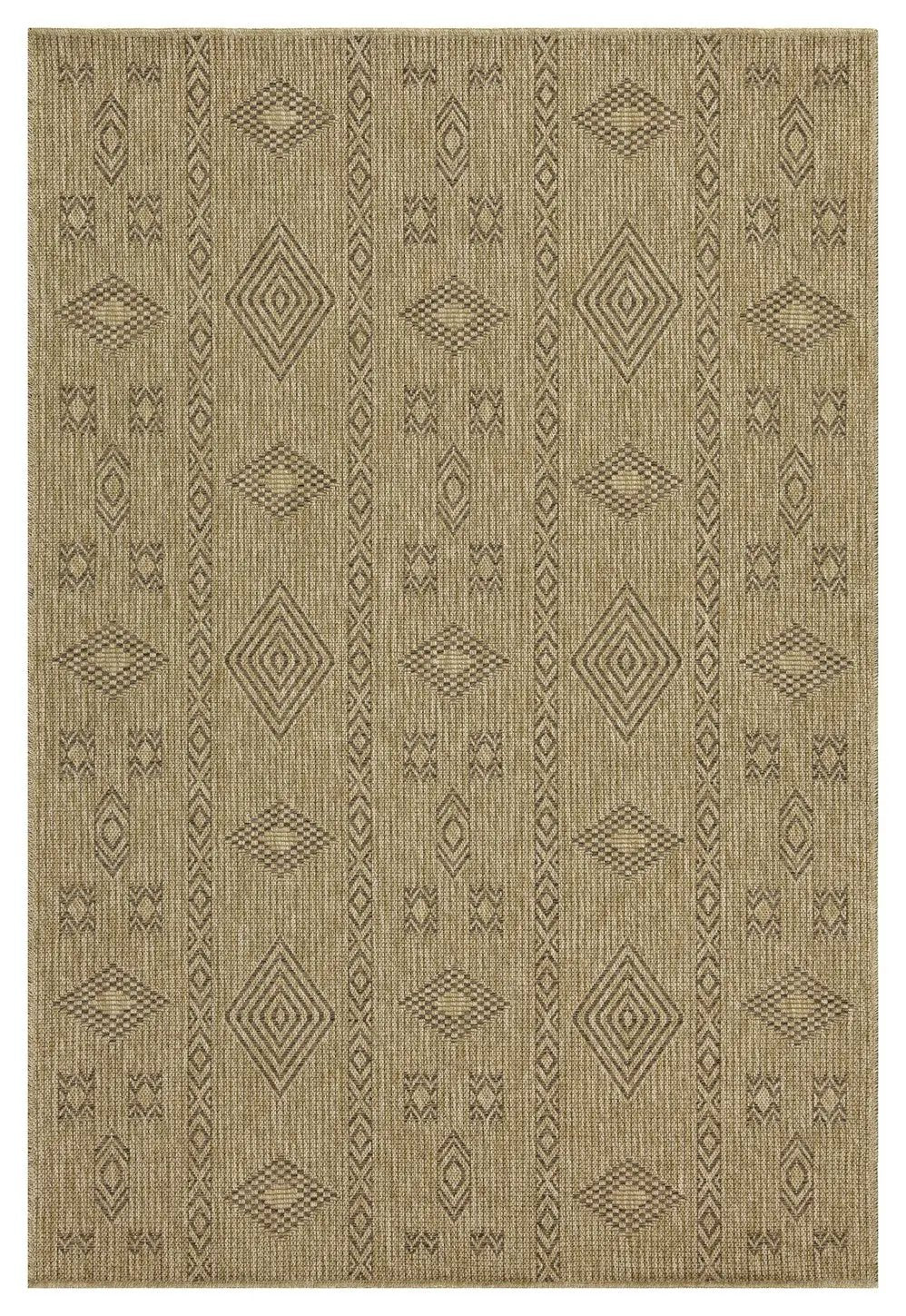 Earth GC_NTL1002 Jute/Mocha Indoor/Outdoor Area Rug by HouseOfZazla