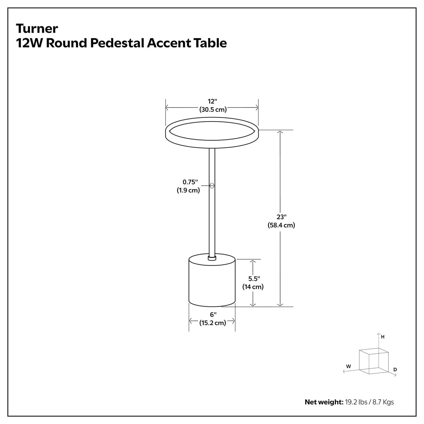 Turner - Side Table by HouseOfZazla