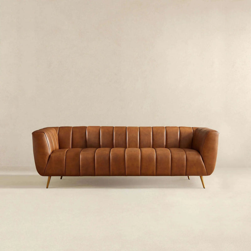 Ava - Sofa - Gold / Tan by HouseOfZazla