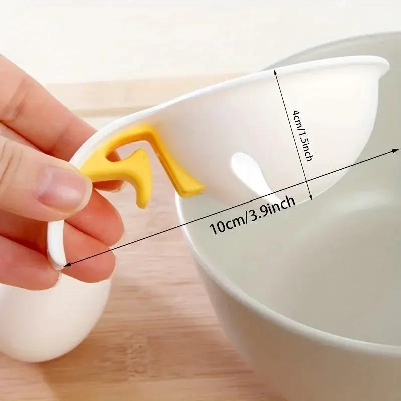 Egg Yolk Separator - White Plastic Filter by House Of Avana