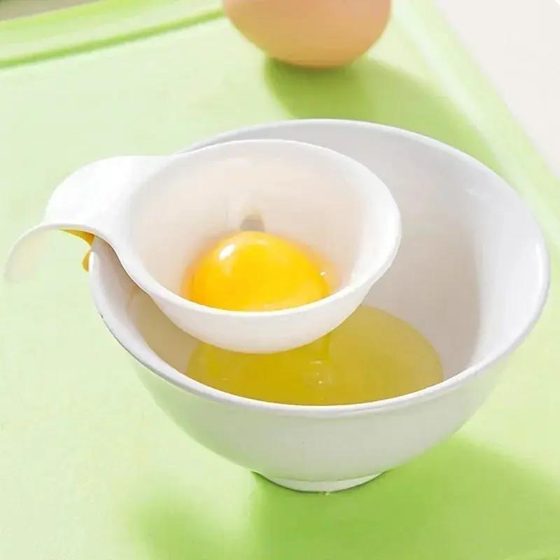 Egg Yolk Separator - White Plastic Filter by House Of Avana