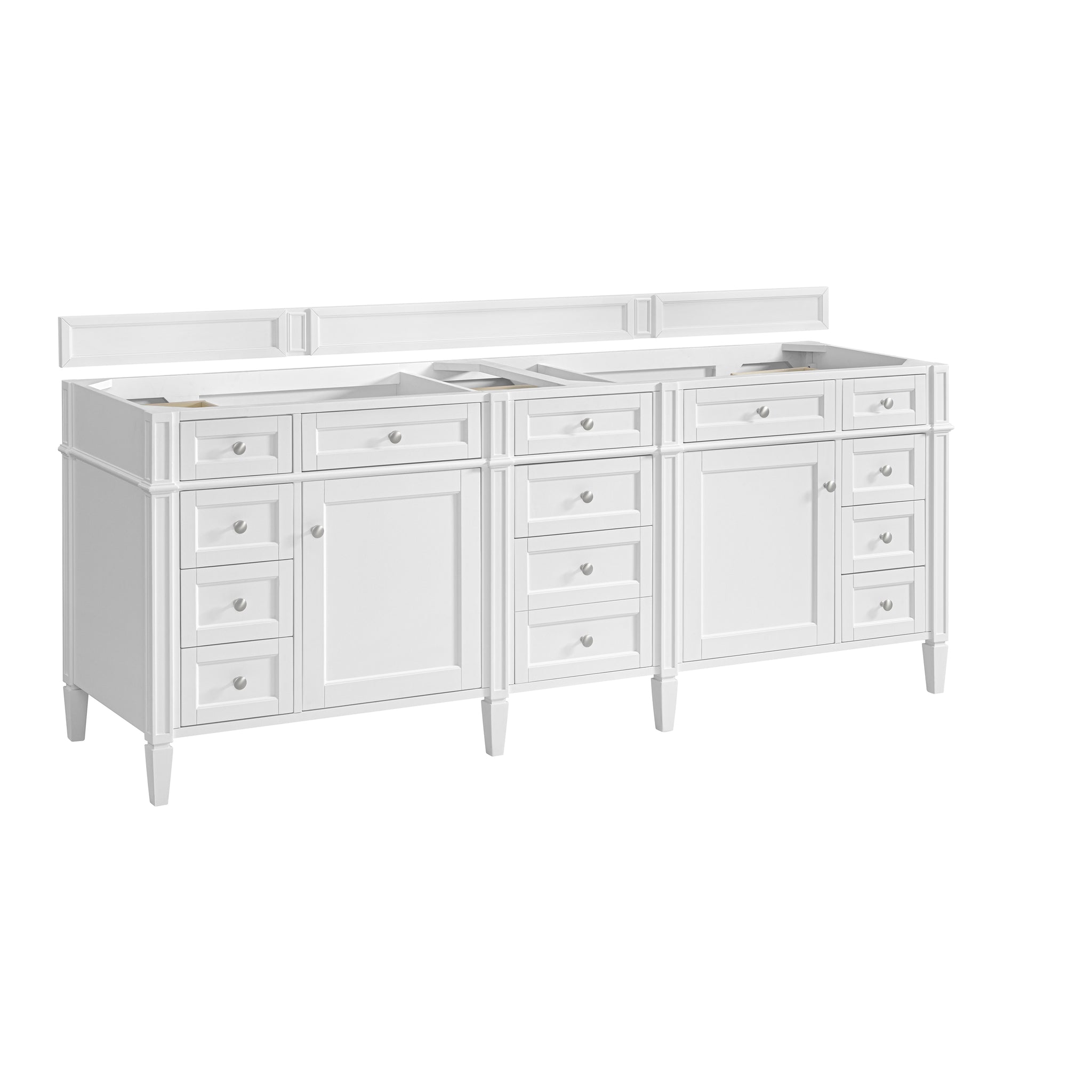 James Martin Brittany 84" Double Bathroom Vanity, Bright White by James Martin