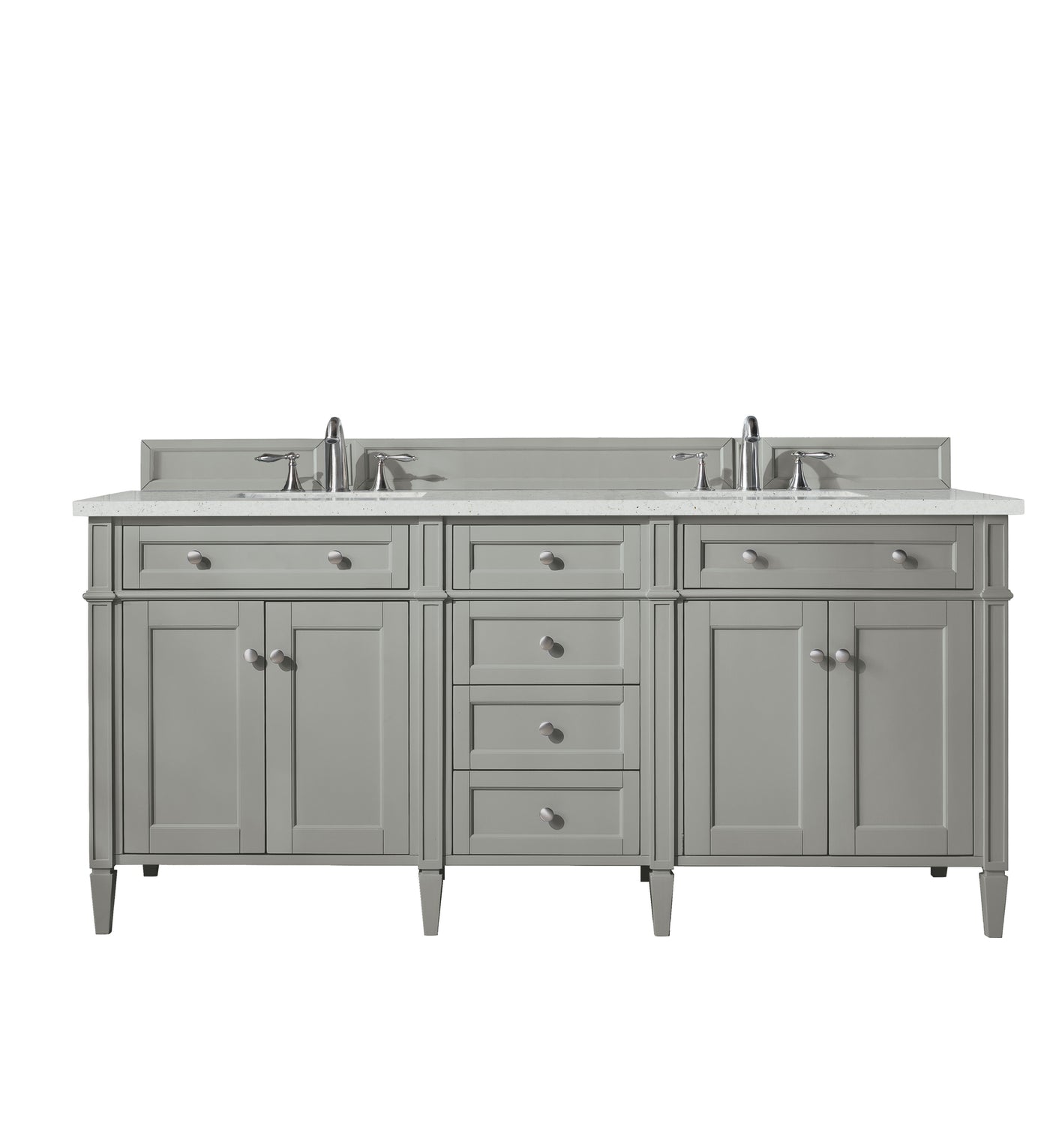 James Martin Brittany 72" Double Bathroom Vanity, Urban Gray, view 25