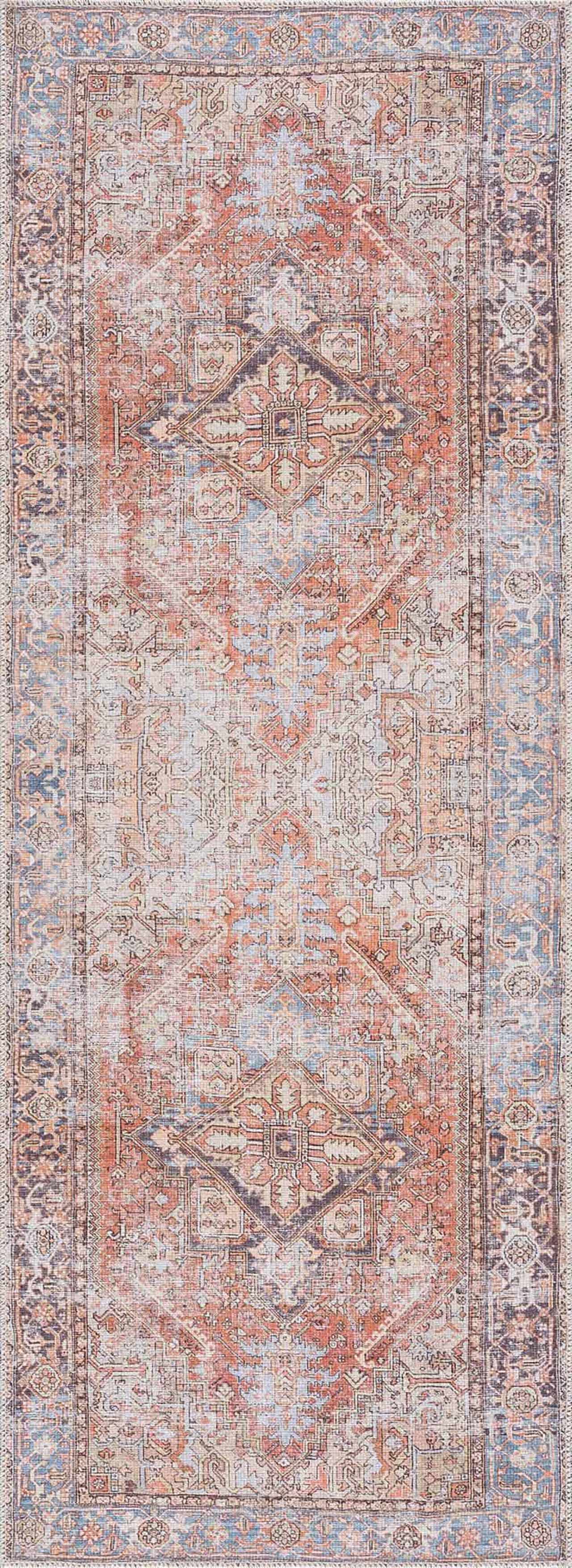 Eira Distressed Washable Rug - Clearance by Boutique Rugs