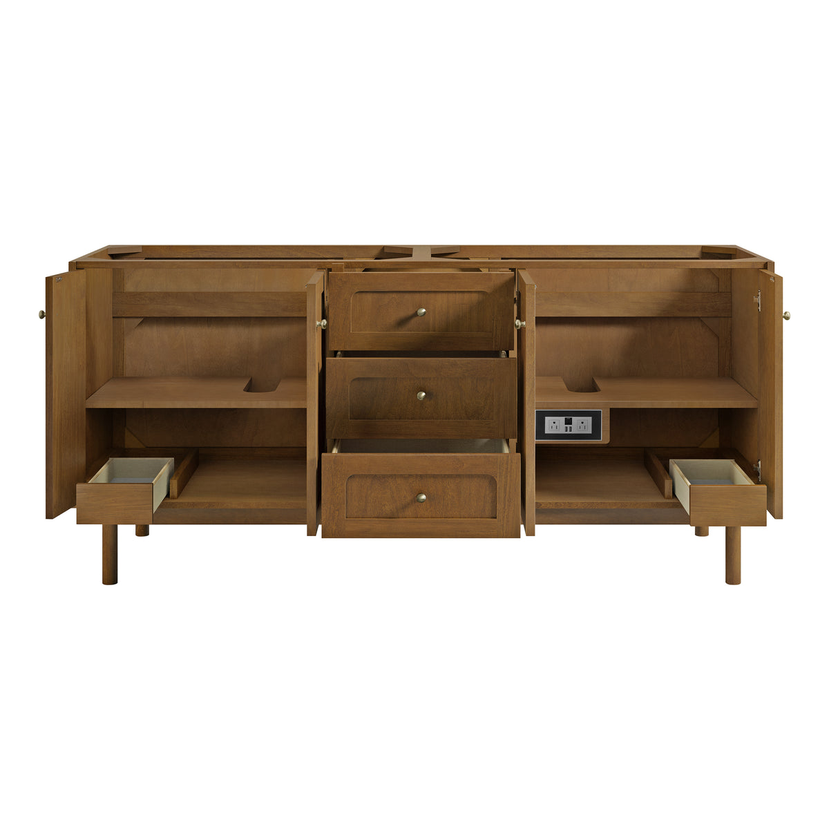 James Martin Laurent 72" Dual Mount Double Bathroom Vanity, Honey Oak, view 23