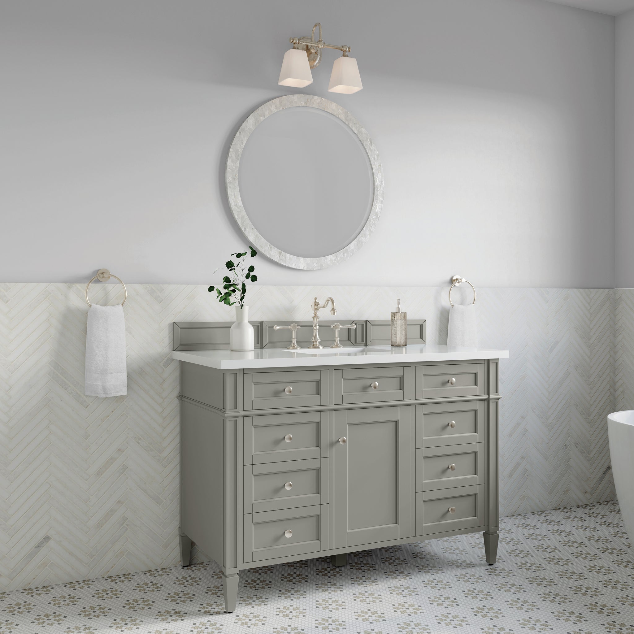 James Martin Brittany 48" Single Bathroom Vanity, Urban Gray by James Martin