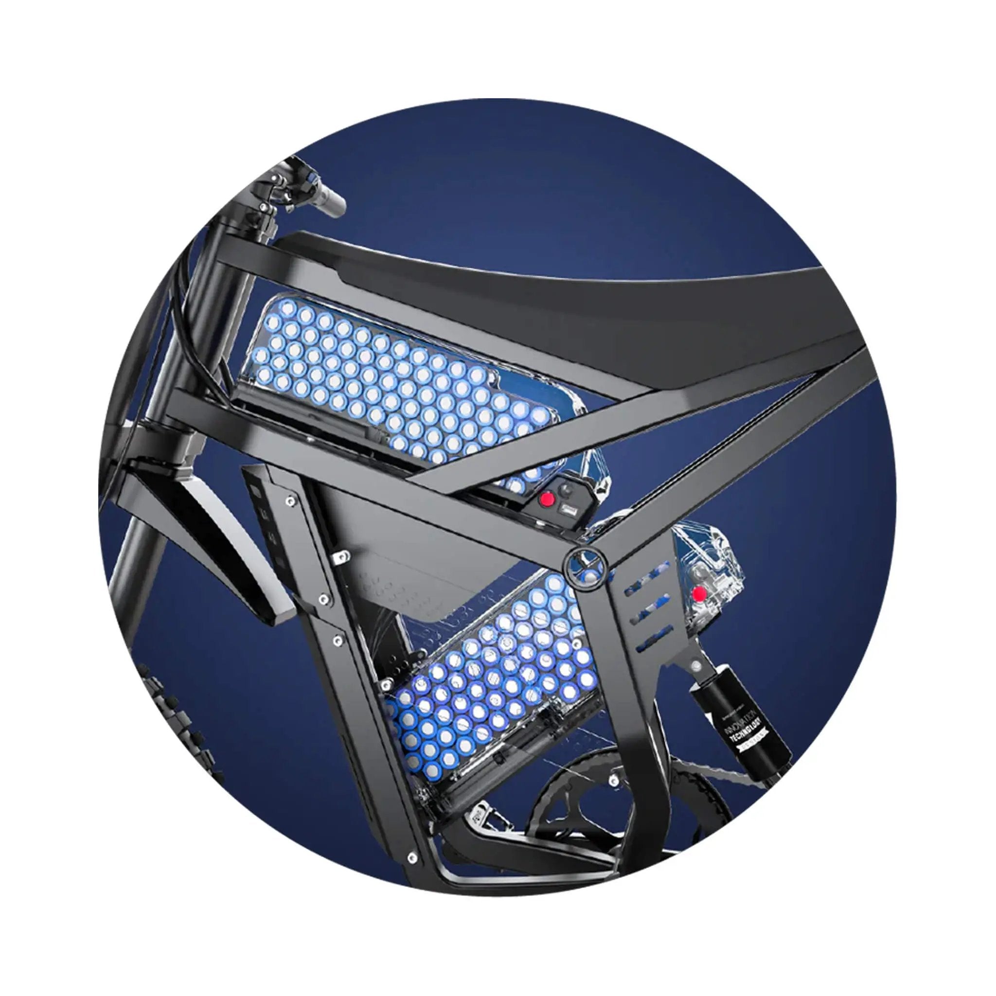 EKX E6 3000W 52V/40AH Premium Electric Carbon Steel Off-Road Mountain Dirt Bike (SAK18315) by SAKSBY WHOLESALE