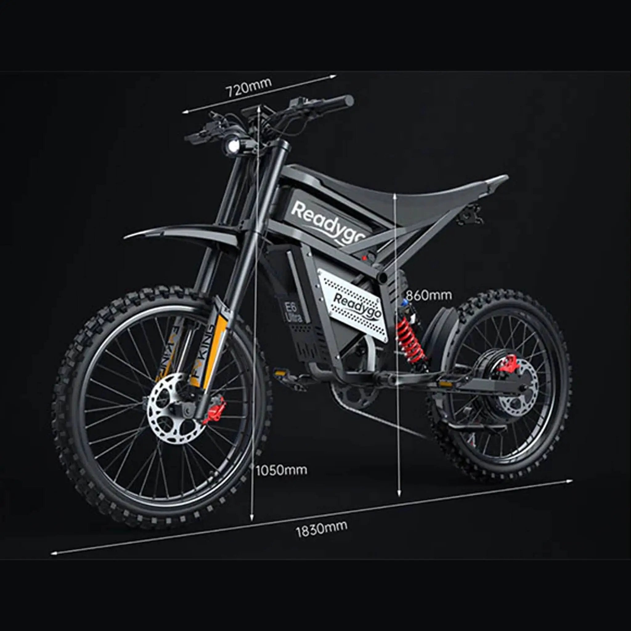 EKX E6 Ultra 3000W 60V/30AH Premium Electric High-Strength Steel Pipe Off-Road Mountain Dirt Bike (SAK26319) by SAKSBY WHOLESALE