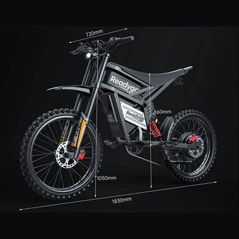 EKX E6 Ultra 3000W 60V/30AH Premium Electric High-Strength Steel Pipe Off-Road Mountain Dirt Bike (SAK26319) by SAKSBY WHOLESALE