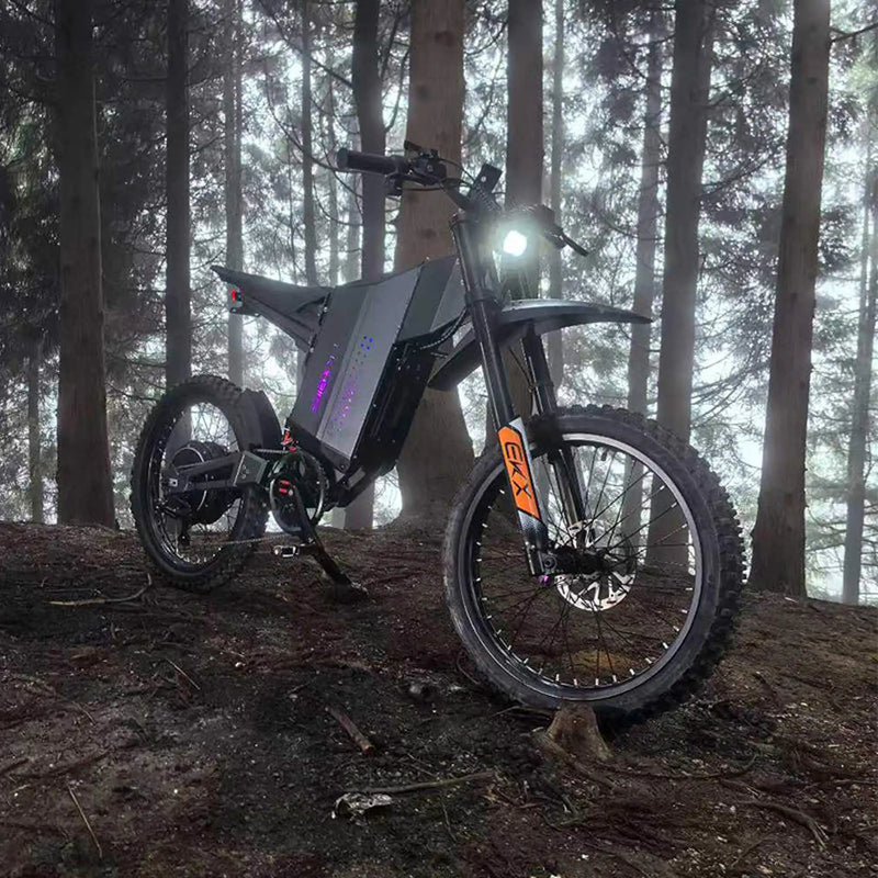 EKX GTS 8000W 72V/30AH Premium Electric High-Strength Steel Pipe Off-Road Mountain Dirt Bike (SAK31684) by SAKSBY WHOLESALE
