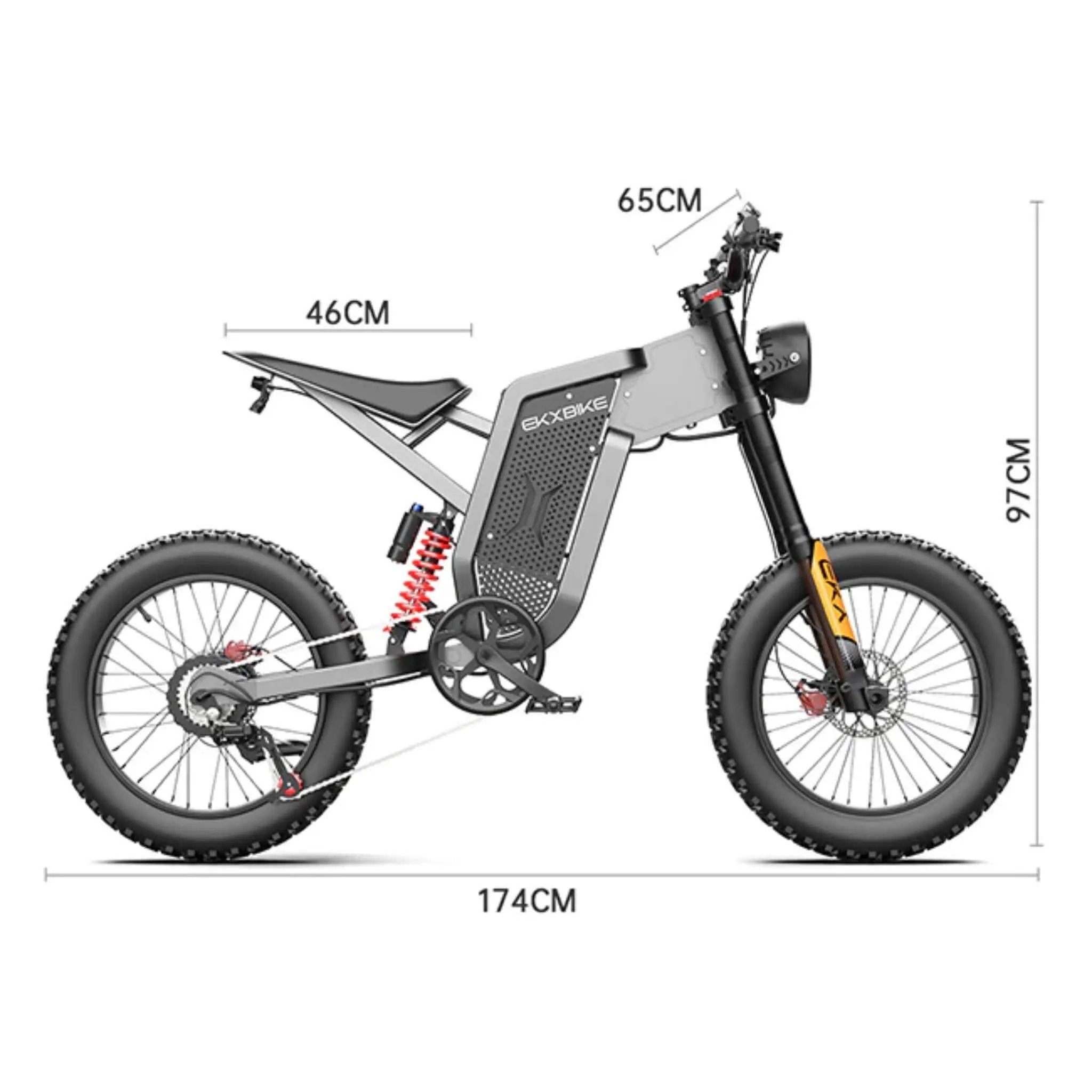 EKX X21 2000W 48V/35AH Premium Electric Off-Road Mountain Dirt Bike (SAK92745) by SAKSBY WHOLESALE
