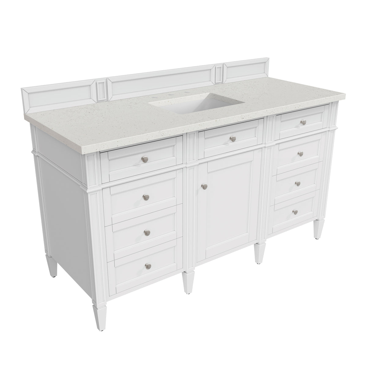 James Martin Brittany 60" Single Bathroom Vanity, Bright White, view 23