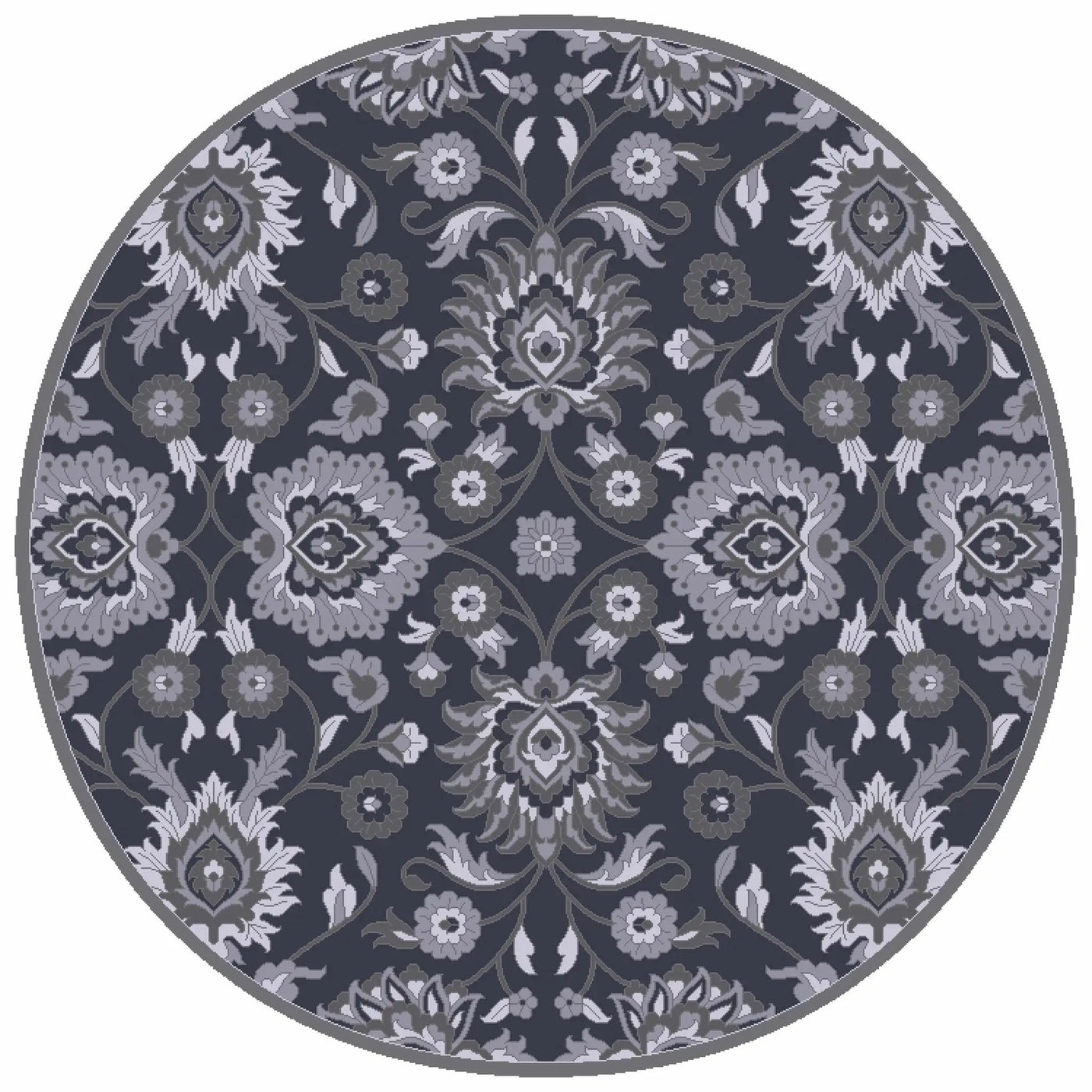 Conesus Hand Tufted Blue 1191 Area Rug - Clearance by Boutique Rugs