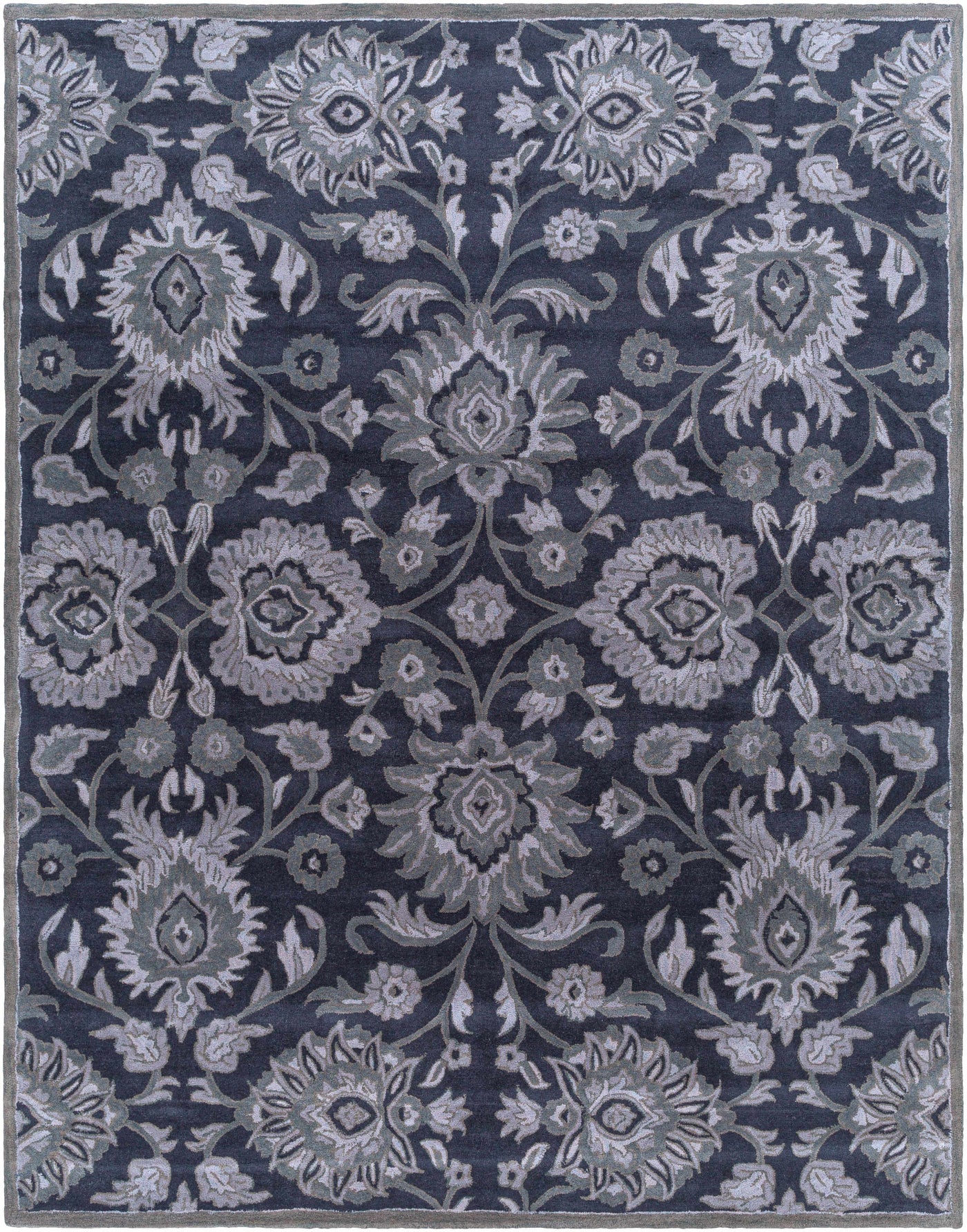 Conesus Hand Tufted Blue 1191 Area Rug - Clearance by Boutique Rugs