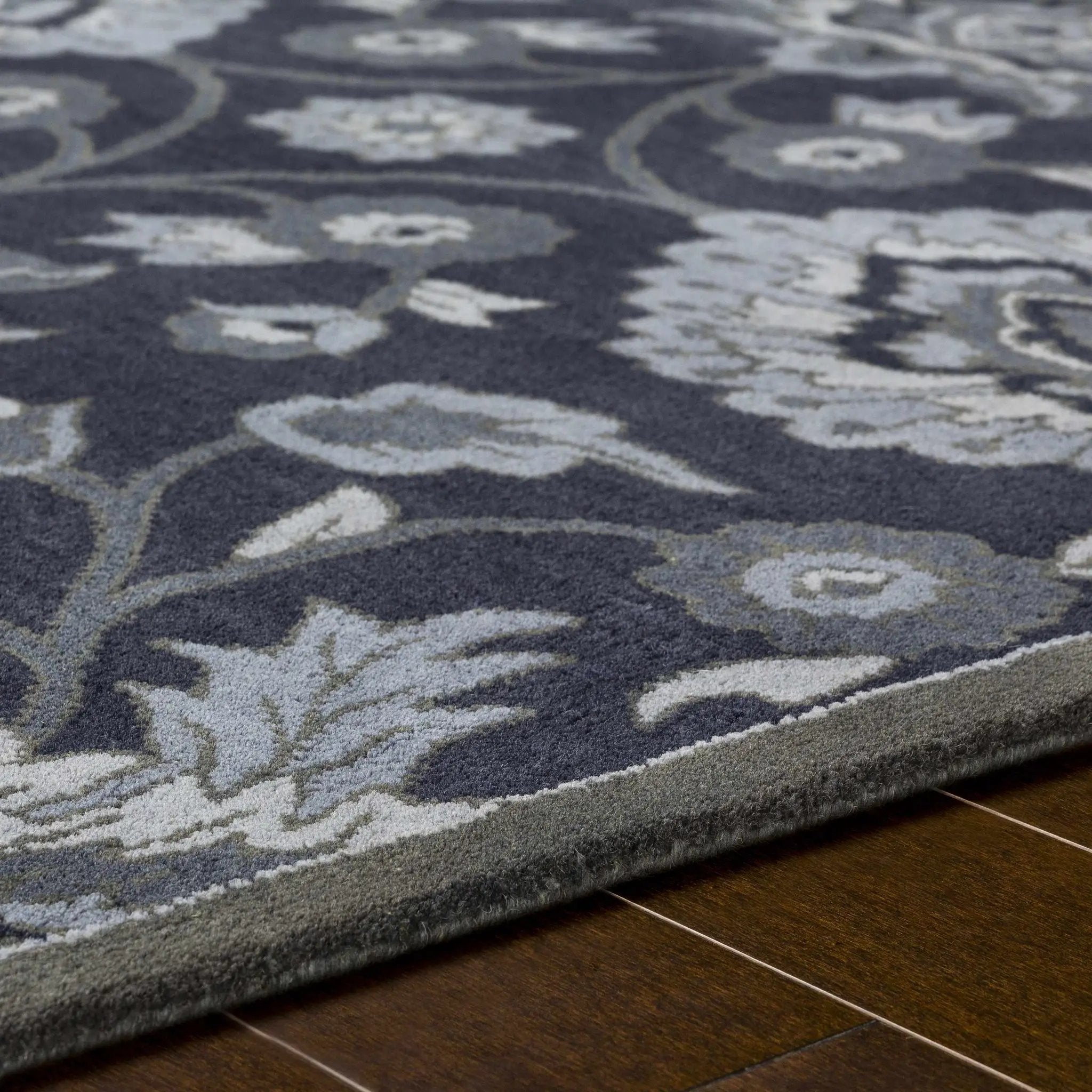 Conesus Hand Tufted Blue 1191 Area Rug - Clearance by Boutique Rugs