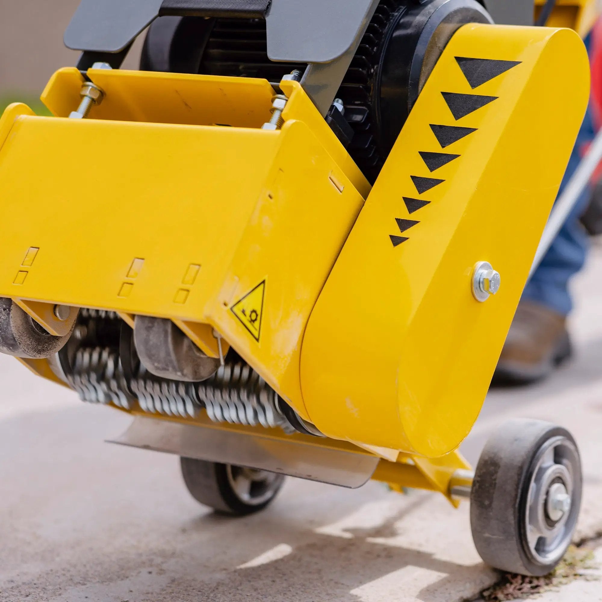 Electric 8” Concrete Scarifier Planer Grinder for Sidewalk Trip Hazard Repair, Traffic Line Removal by Tomahawk Power
