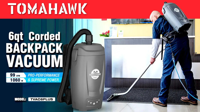 Replacement 6 Qt. Backpack Vacuum Bags for Electric Backpack Vacuum TVAC6PLUS – Pack of 5 by Tomahawk Power