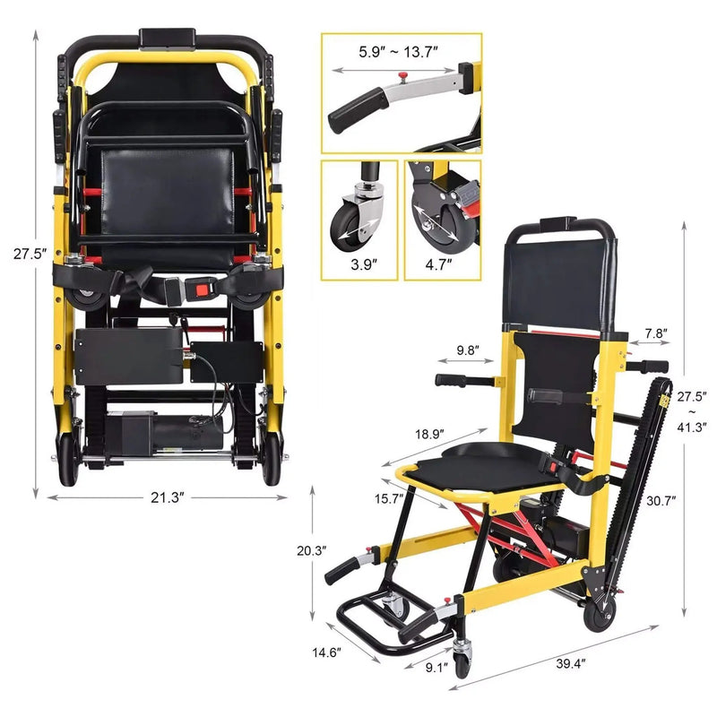 Motivo Heavy-Duty Electric Motorized Handicap Elderly EMS Home Stair Climbing Wheelchair Lift, 350LBS [FDA-Approved] (SAK54615) by SAKSBY WHOLESALE