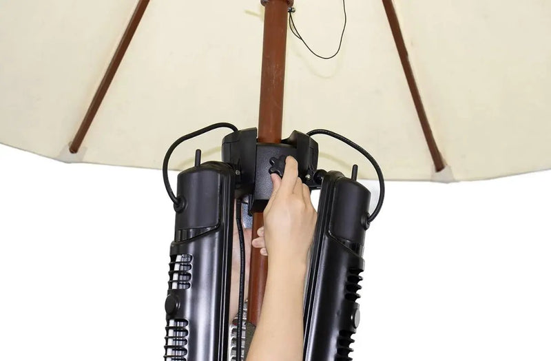 Electric Umbrella Heater Outdoor Heaters for Patio Electric Only Waterproof Infrared for Patio, Commercial and Residential by Outdoor Solar Outlet