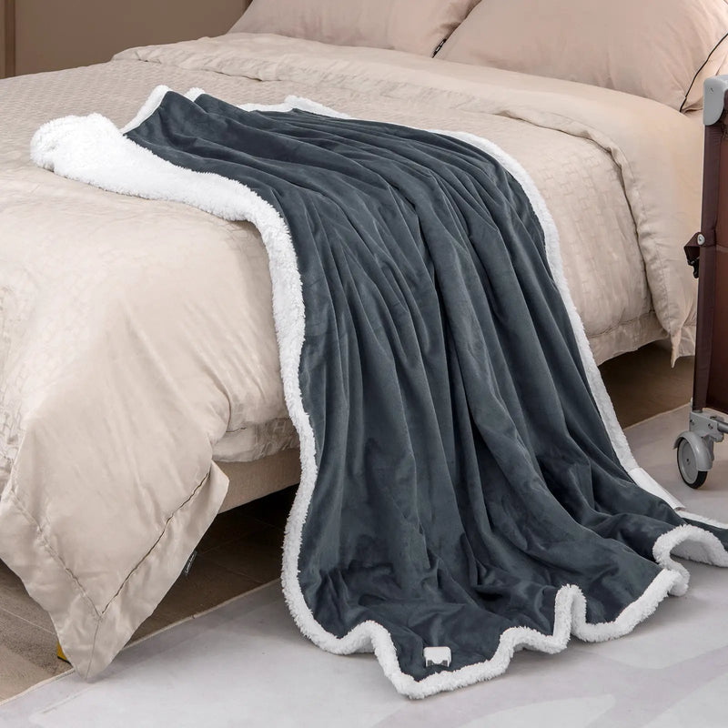 Heated Electric Blanket Throw with 10 Heat Levels by DirectDeals