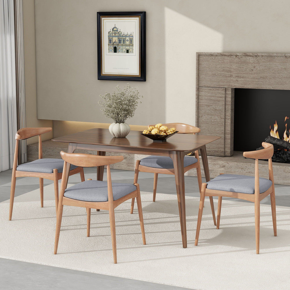 Elegant Dining Chairs With Ergonomic Backrest & Comfort Cushions (Set of 2), photo 8 of 8