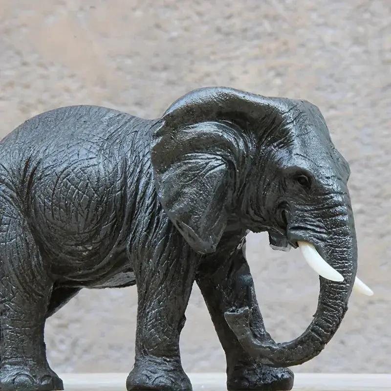 Elephant Figurine - Realistic Colorful Small by House Of Avana