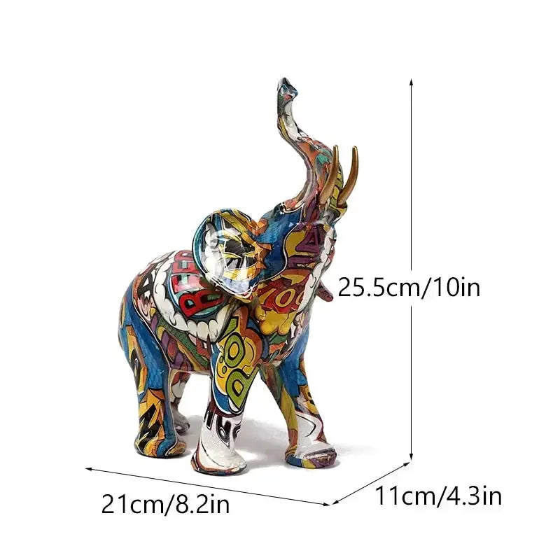 Elephant Sculpture - Modern Street Art Figurine by House Of Avana