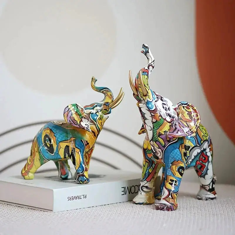 Elephant Sculpture - Modern Street Art Figurine by House Of Avana