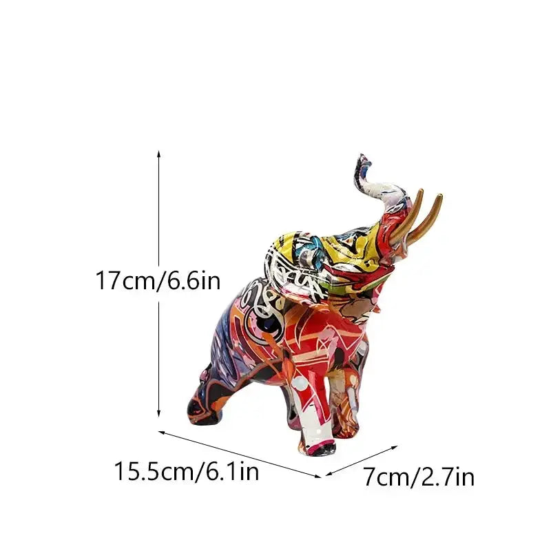 Elephant Sculpture - Modern Street Art Figurine by House Of Avana