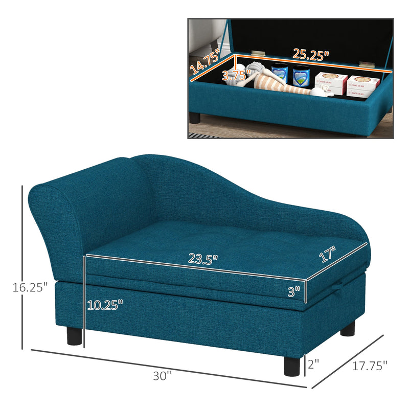 Elevated Pet Sofa Bed with Storage - Small & Medium Dogs, photo 3 of 7