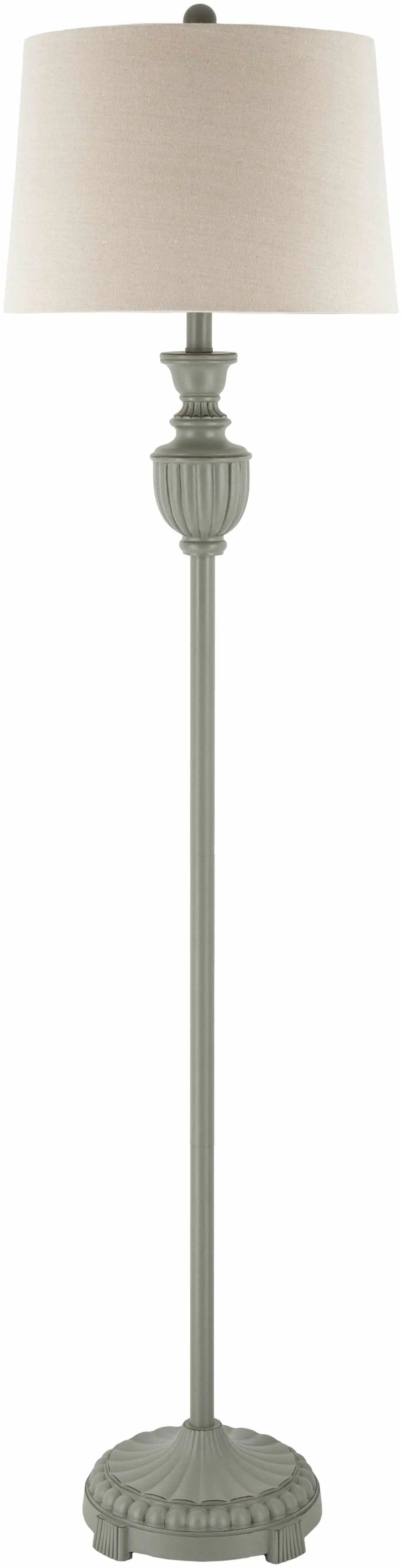Nelspruit Gray Resin Floor Lamp by Boutique Rugs