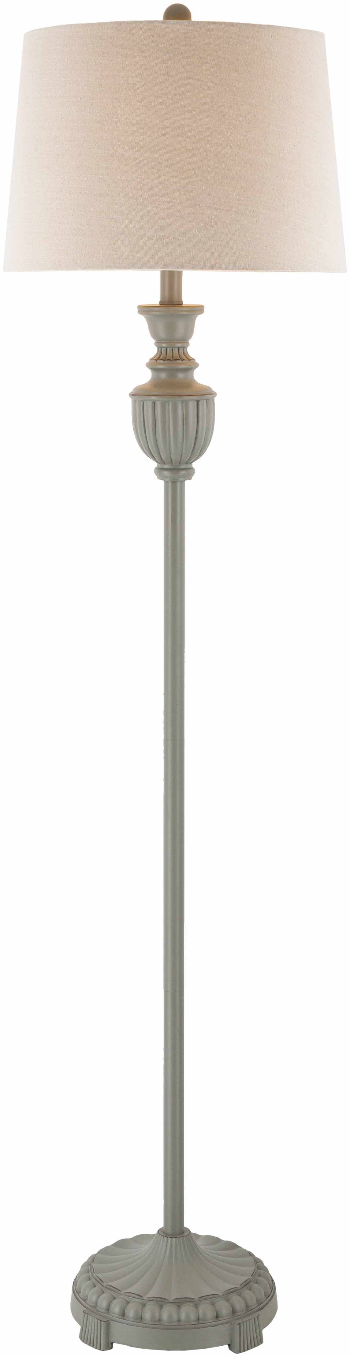 Nelspruit Gray Resin Floor Lamp by Boutique Rugs