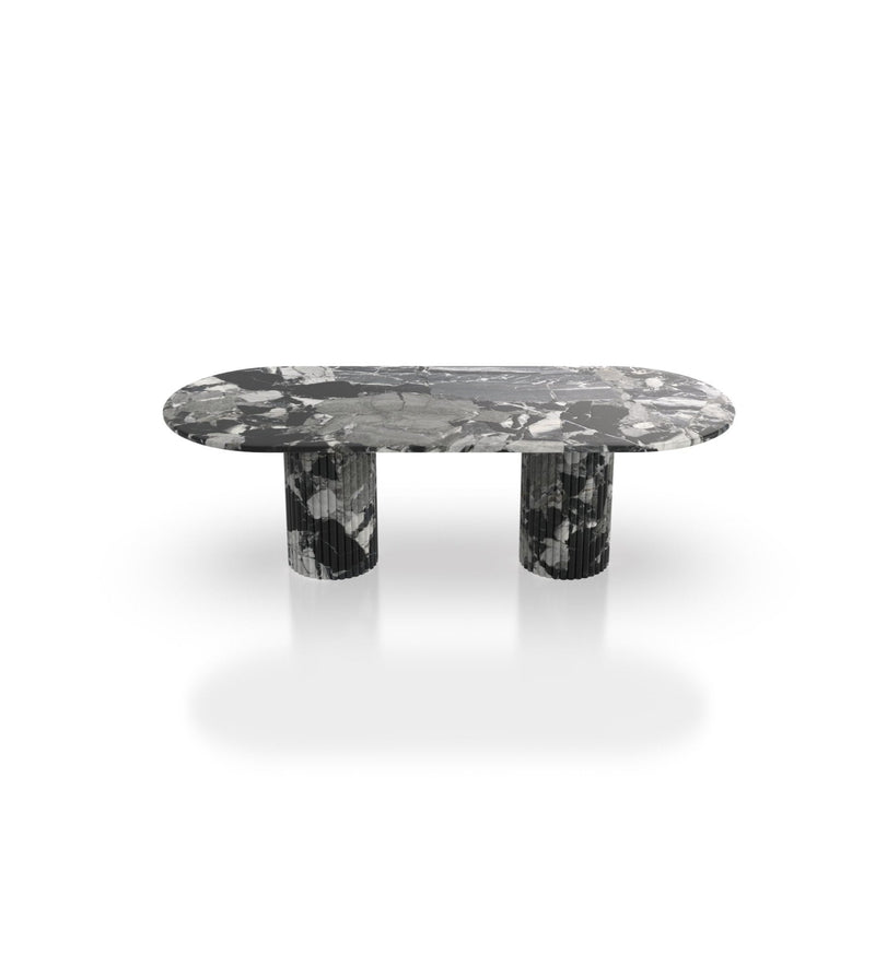 Elisa Deux Oval Dining Table by Zicana Boutique