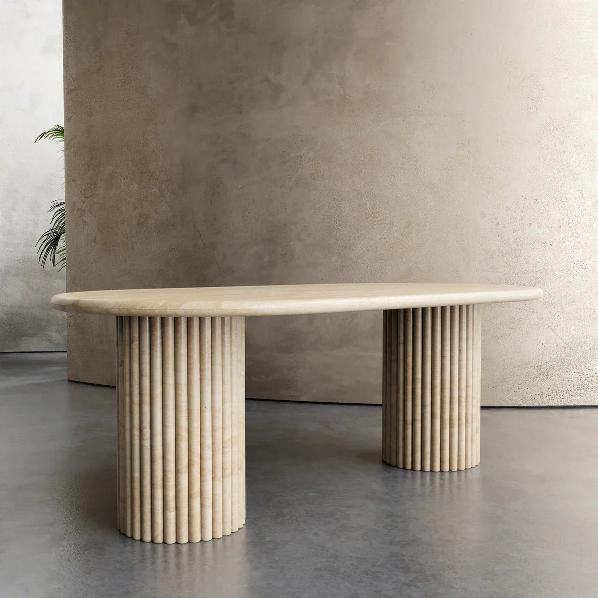 Elisa Deux Oval Dining Table by Zicana Boutique