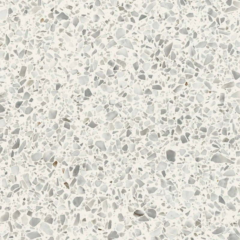 Elite Diamond White Anti-Slip Terrazzo Look Porcelain Tiles 24x24 by landmarkceramics