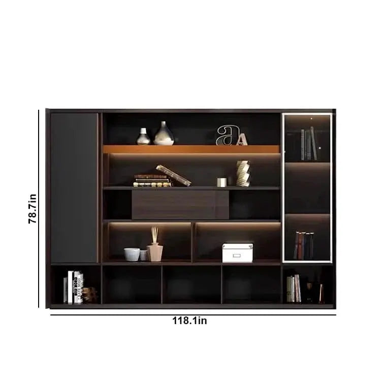 Fulton · Office Shelves w/ Integrated Lighting & Closet Storage by Arc Grove