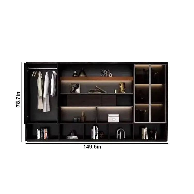 Fulton · Office Shelves w/ Integrated Lighting & Closet Storage by Arc Grove